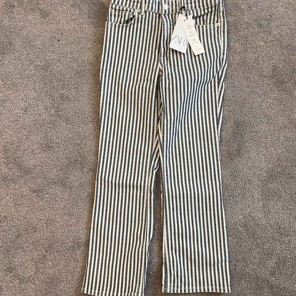 Brand new striped jeans from Zara